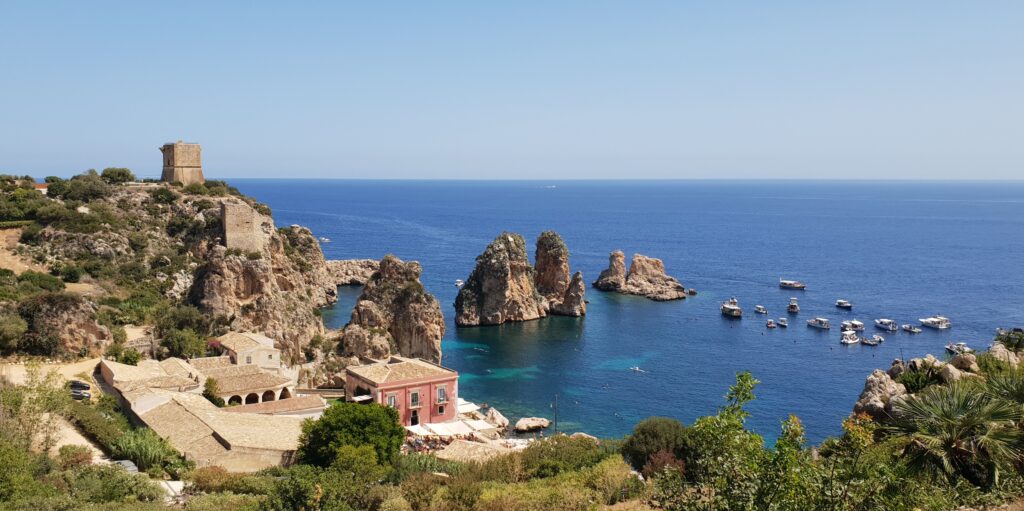 Faraglioni di Scopello dall'alto